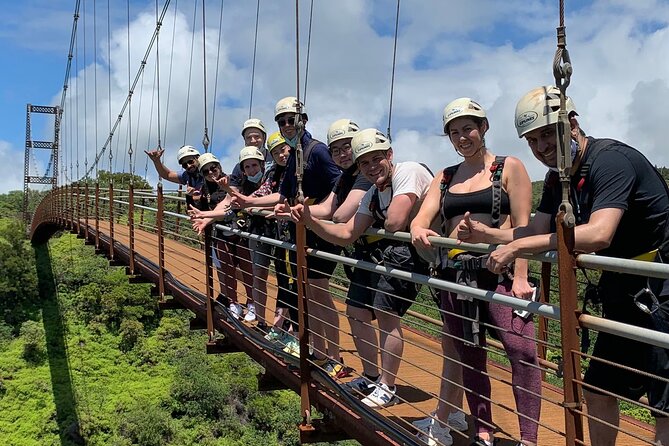 6 Dual-Zipline Mountain Adventure in Maui - The suspension bridge adds a different kind of thrill