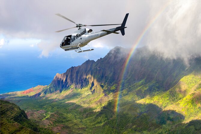 Air Kauai: DOORS-OFF Helicopter Adventure - From wet rainforest to dry canyon country