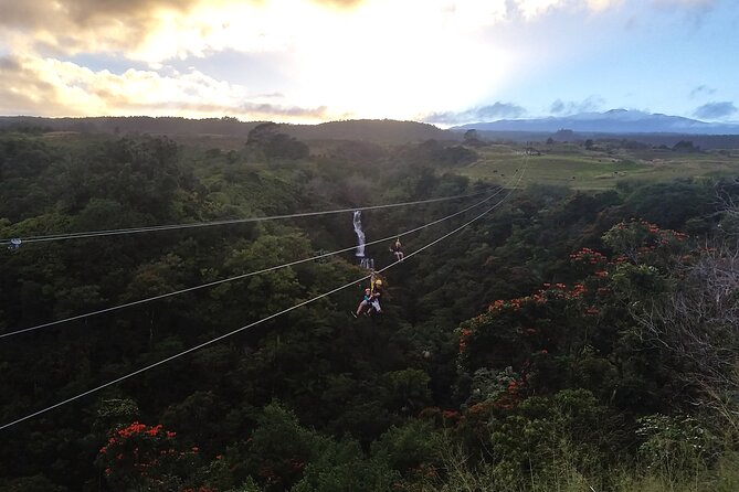 Big Island: 8-Zipline & Suspension Bridge Waterfall Adventure - Eight rainforest ziplines, from gentle starts to a fast finish