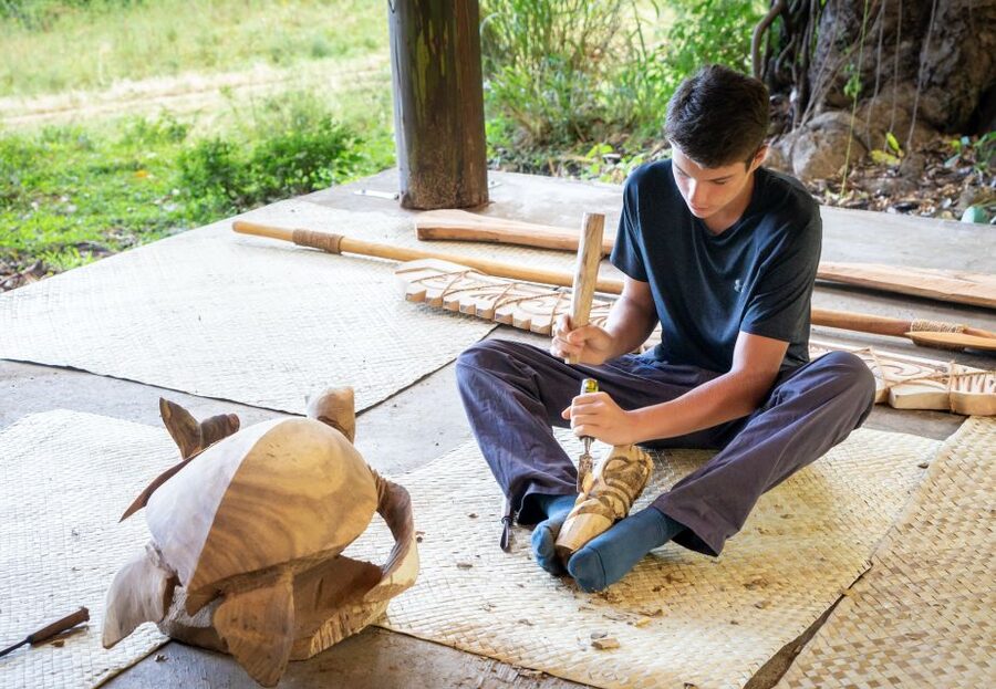 Big Island: Tiki Carving Workshop - From Aloha Adventure Farms to the Carving Hut