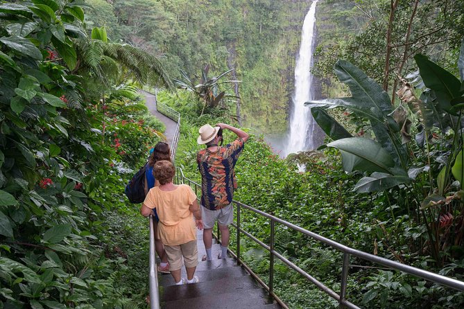 Big Island Waterfalls Tour with Swimming and Botanical Garden - Waipio Valley starts the scenic route