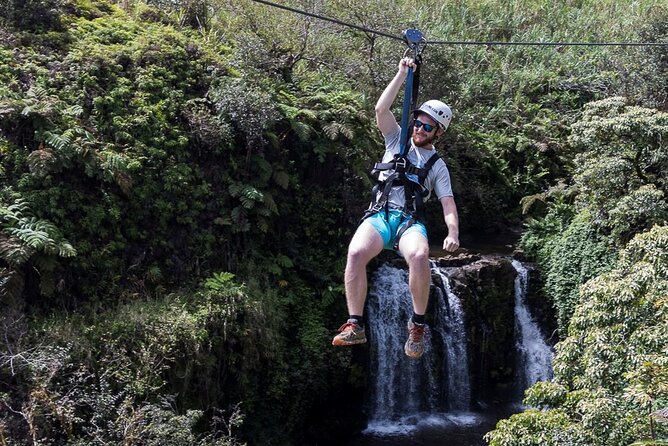 Big Island Zipline Tour Near Akaka Falls (250-ft Waterfall!) - What the two-and-a-half-hour schedule feels like