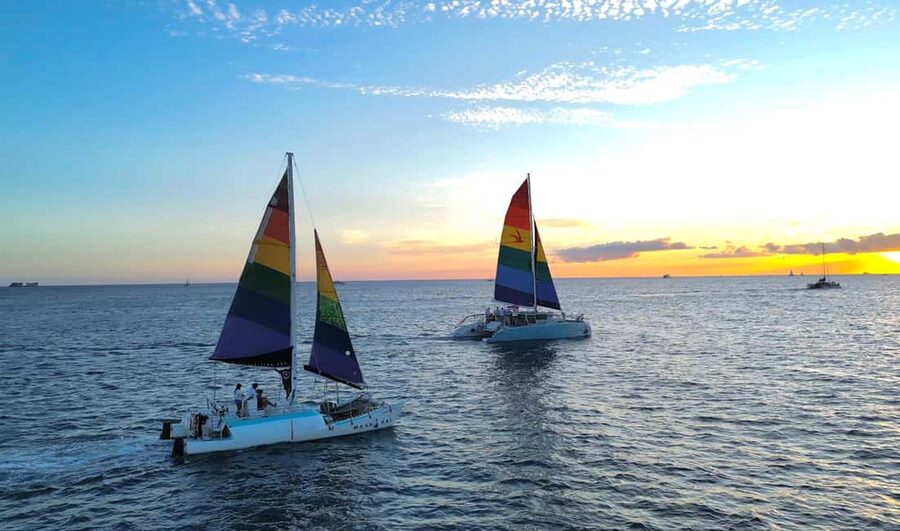Board from Waikiki Beach: Scenic Sunset Sail on the Hāwea - The 90-minute route along Waikiki