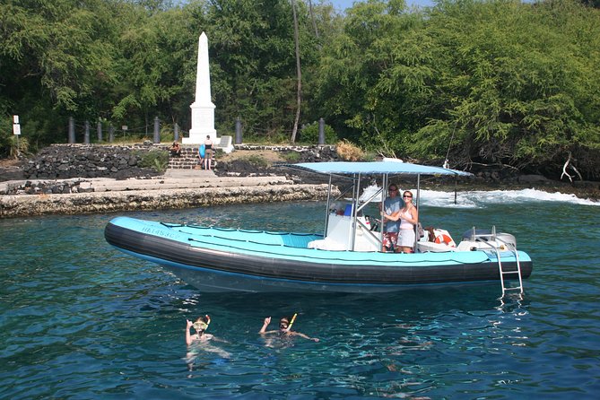 Captain Cook Snorkel Tour with Sea Caves and Lava Tubes - What the RHIB boat ride feels like