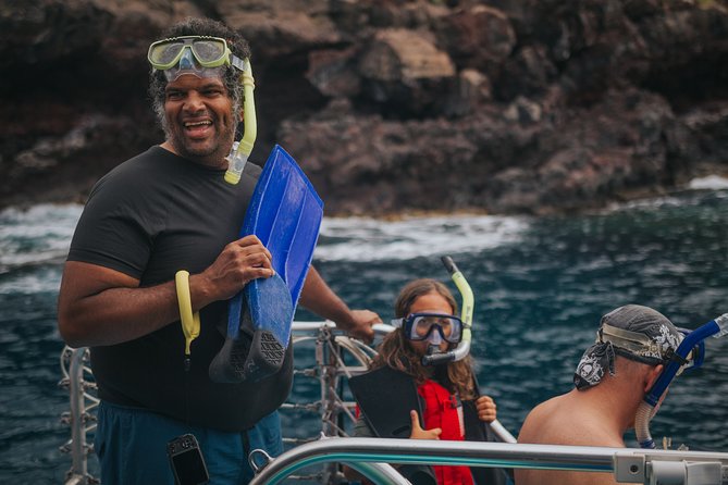 Deluxe Snorkel & Dolphin Watch Aboard a Luxury Catamaran from Kailua-Kona - Lunch, drinks, and the value of a half-day on the coast