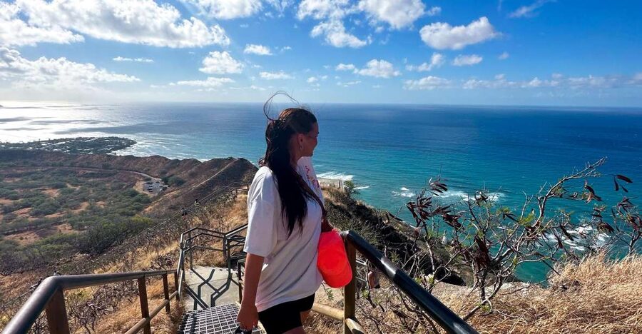 Diamond Head Manoa Falls - Diamond Head gives you Oahu from above