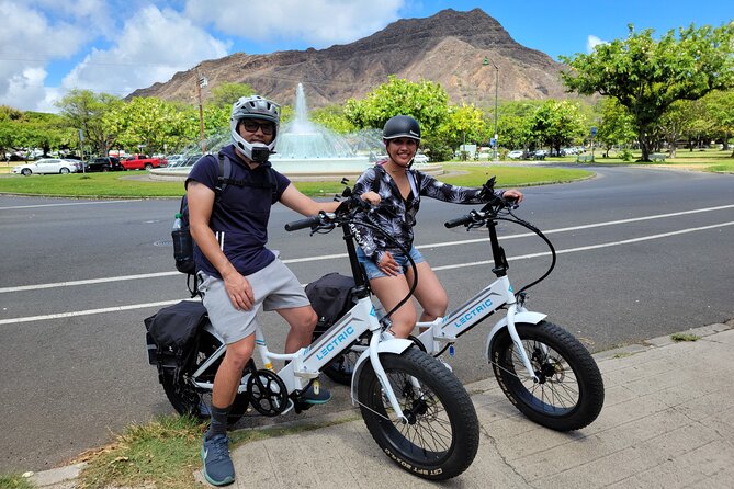 Electric Bike Ride & Diamond Head Hike Tour - The Diamond Head climb
