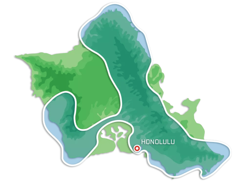 From Honolulu: Complete Oahu Island Helicopter Tour - Kaneohe Bay and the coral reefs