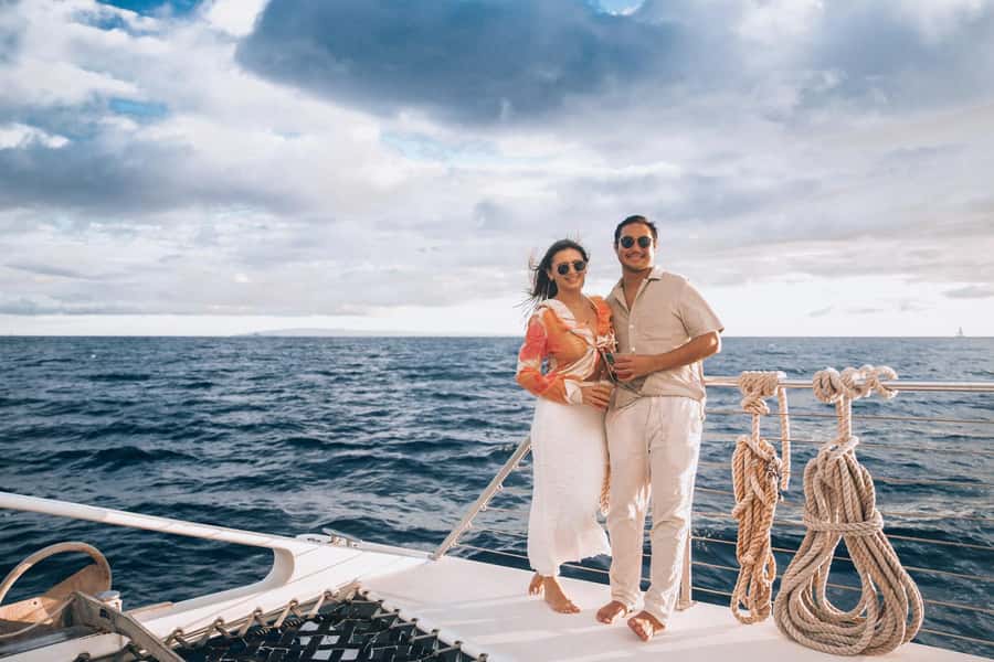 From Ma'alaea: 'Alihilani Sunset Sail Catamaran Tour - The first stretch into the Au‘Au Channel