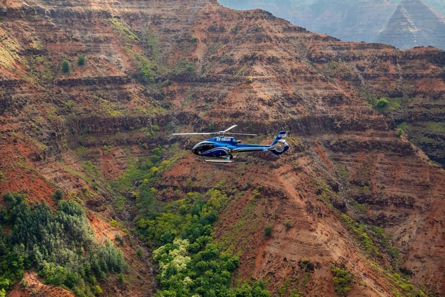 From Princeville: Discover Kauai Helicopter Tour - Olokele Canyon and the route toward Waimea