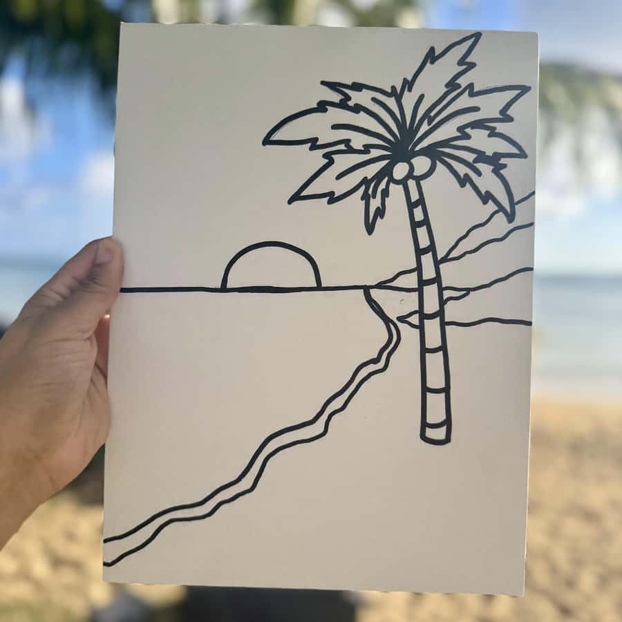 Honolulu: Beachside Luxury Picnic & Paint - Painting with an ocean view