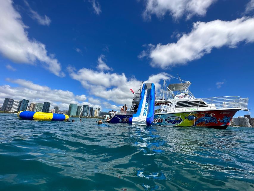 Honolulu: Deluxe Waikiki Snorkel and Wildlife Cruise - What the double-decker boat adds