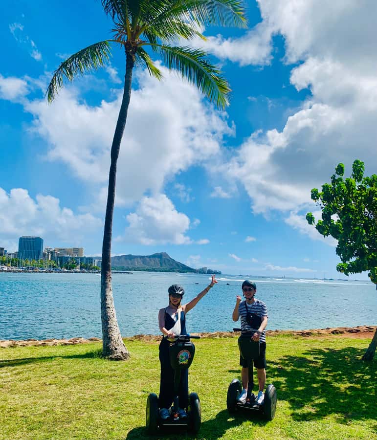 Honolulu: Magic Island & Beach Segway Tour - The Ehime Maru Memorial and a quieter pause