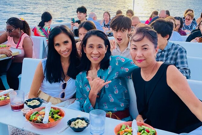 Honolulu Sunset Dinner Cruise with Friday Fireworks Show - Dinner from the onboard kitchen