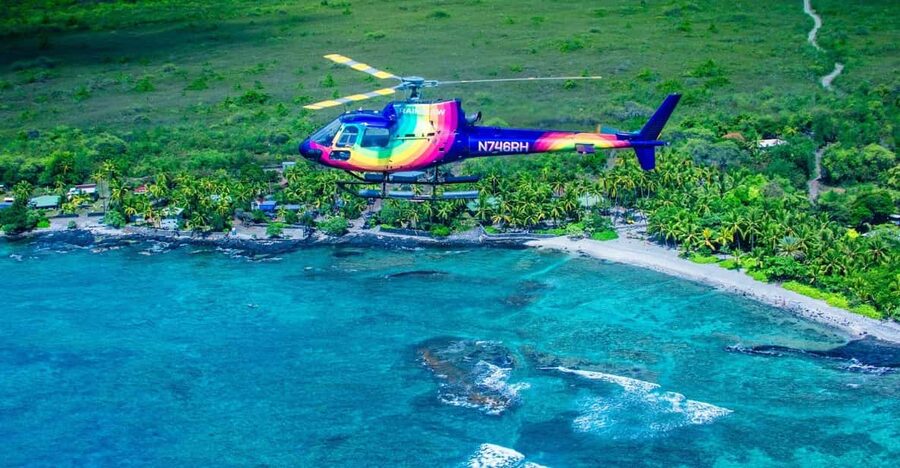 Kailua-Kona: Hualalai Volcano Doors On/Off Helicopter Tour - Coffee farms and the south Kona coast