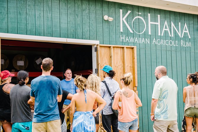 Kō Hana Hawaiian Rum Distillery Tour and Tasting for One - Fresh cane juice and the barrel room