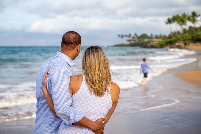 Maui Family and Couple Beach Photo Session - The photographers add different strengths to the same beach session