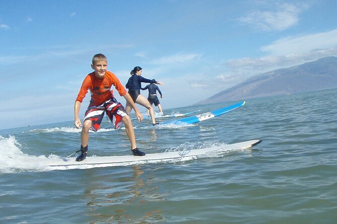 Maui: Two Hour Beginner Group Surf Lesson in Kihei - Getting into the water and catching your first wave