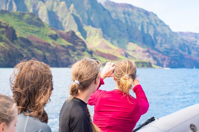 Na Pali Coast Half-Day Raft and Snorkel Adventure - Cruising toward the Na Pali cliffs