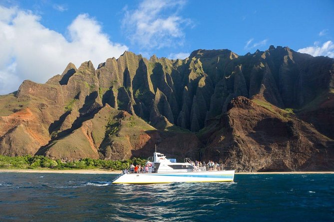 Ni'ihau and Na Pali Coast Snorkel Boat Tour - Seeing Na Pali Coast from a 65-foot catamaran