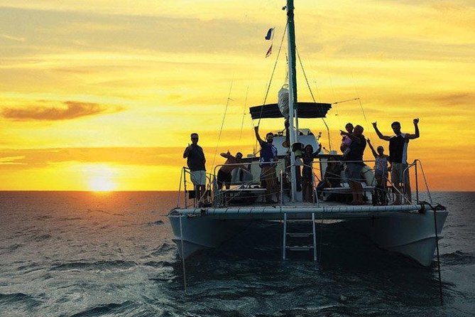 Oahu Catamaran Waikiki Sunset on 40 Foot Catamaran: Food and BYOB - Diamond Head looks better from offshore