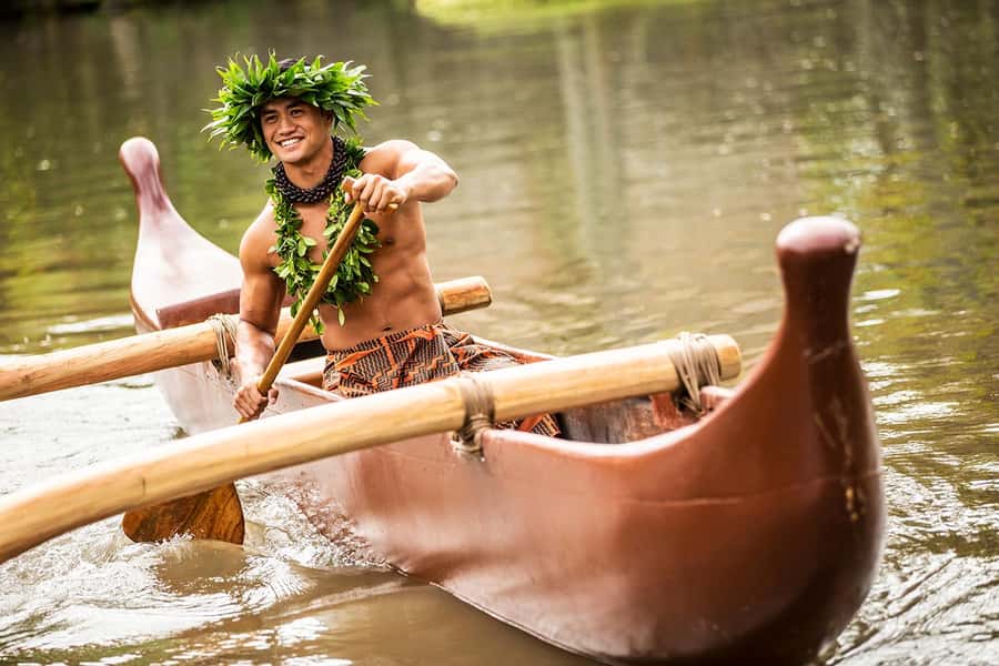 Oahu: Islands of Polynesia and "HA: Breath of Life Show" - Tahiti village: ceremony, fishing, and dance