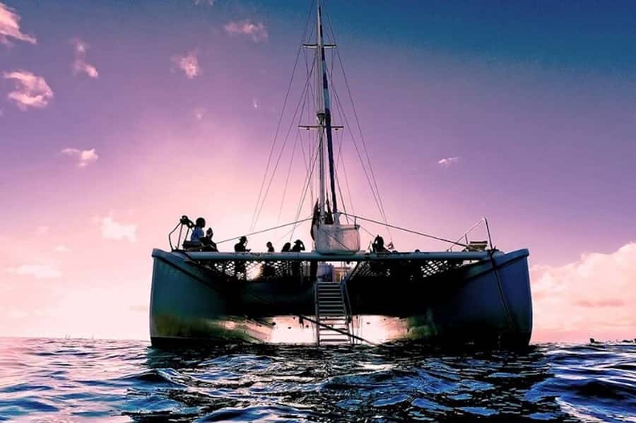 Oahu: Waikiki Sunset Catamaran Sail and Swim - The ride toward Diamond Head