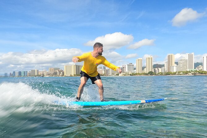 Open Group Surfing Lesson in Waikiki, Hawaii - The first 45 minutes: safety, etiquette, and dry-land practice