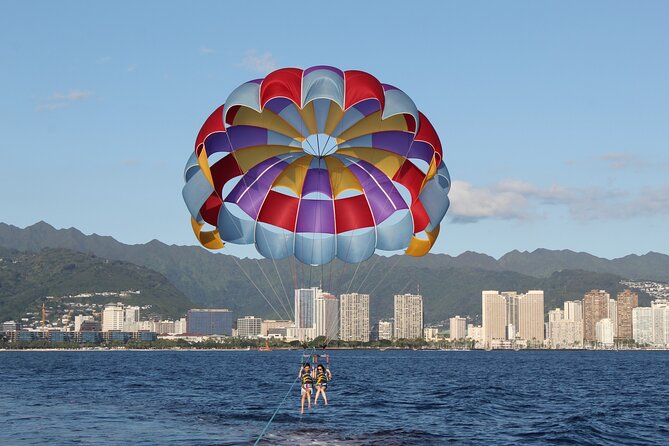Parasailing Experience in Waikiki, HI - Taking off from Kewalo Basin Harbor