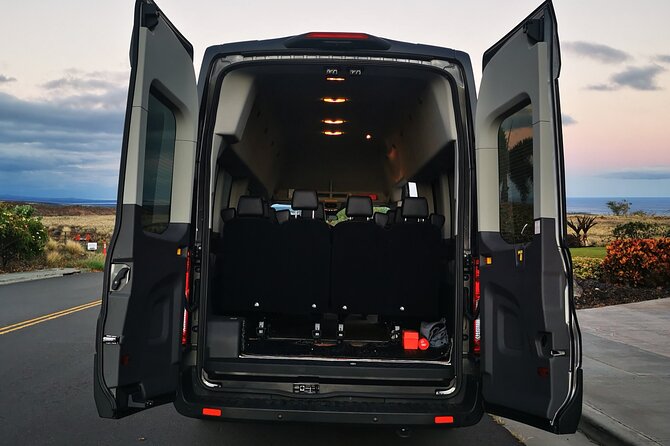Private Transfer From Kona International Airport to Hotels in Waikoloa & Waimea - Choosing the right van for your group