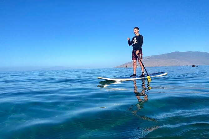 Semi Private Stand Up Paddle Boarding (SUP) Class at Kalama Beach in Kihei - What the first minutes on the water feel like