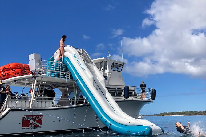 Small Group Coral Gardens Snorkel & Waterslide Adventure - A crew-led trip with a family focus