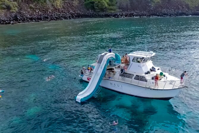 Small Group Coral Gardens Snorkel & Waterslide Adventure - Turtle Town and Molokini are possible, not promised