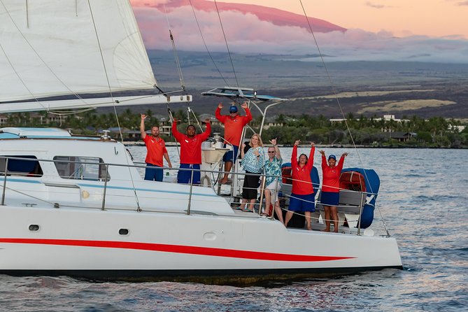 Sunset Cocktail Cruise on our Sailing Catamaran - The hardest part is finding the boat