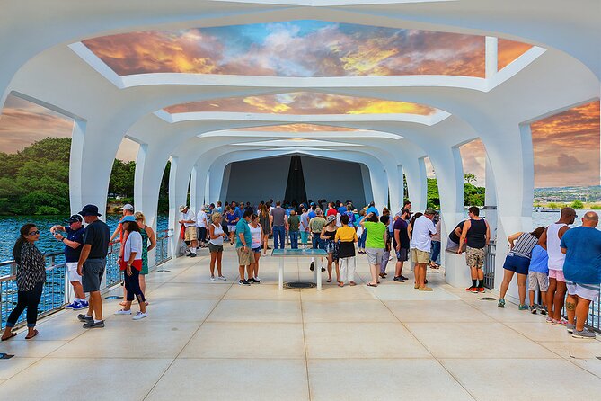Tribute to Pearl Harbor Arizona Memorial and Honolulu City Tour - Taking the Navy shuttle to the Arizona