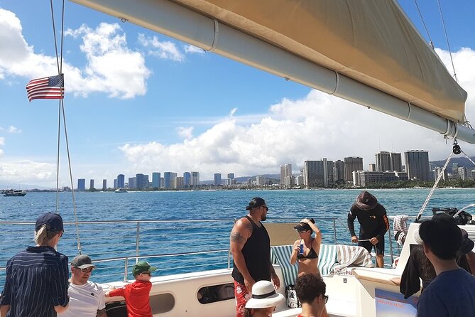 Waikiki 3pm Tradewind Sail - Open Bar Included - Watching for whales, dolphins, and sea turtles